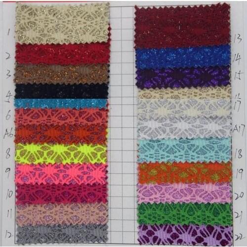 New fabric Glitter synthetic PU Leather hairbow diy leather material quality cobwebs Glitter leather fabric wholesale