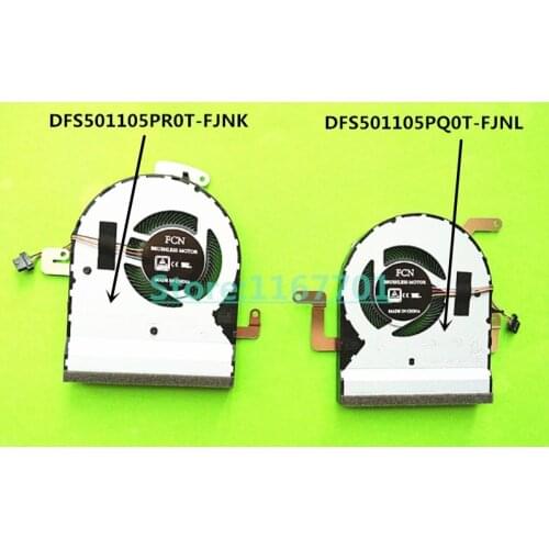 New Original Laptop/Notebook CPU Cooling Fan For Asus N580 N580VD NX580V NX580VD X580VD DFS501105PR0T-FJNK DFS501105PQ0T-FJNL