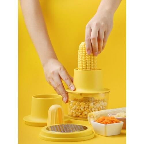New Creative Stainless Steel Corn Planer, Multifunctional Corn Peeling and Thresher, Practical Kitchen Utensils, Kitchen Gadgets