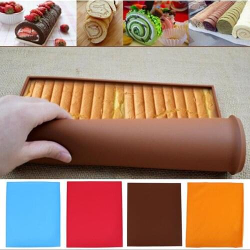 FOOD GRADE Silicone Baking Mat DIY Multifunction Cake Pad Non-Stick Oven Liner Swiss Roll Pad Bakeware Baking Tools