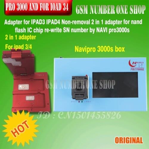 EMS/DHL TO Pro 3000S NAND Flash Programmer NAVIPLUS PRO3000S IP Box Chip Programmer32bit+64BIT Repair Instrument For iPhone iPad