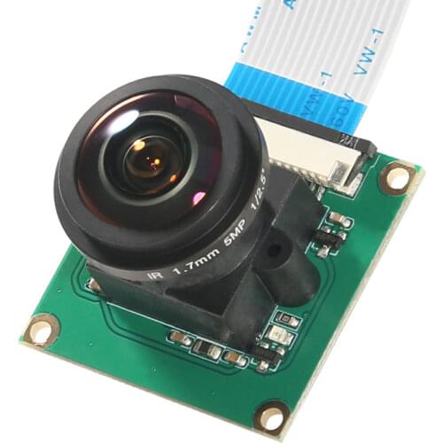 Raspberry pi 3 Camera Module 5MP1080p Wide Angle 175 degree Fish Eye Surveillance Camera for Raspberry Pi B 3/2 camera cable
