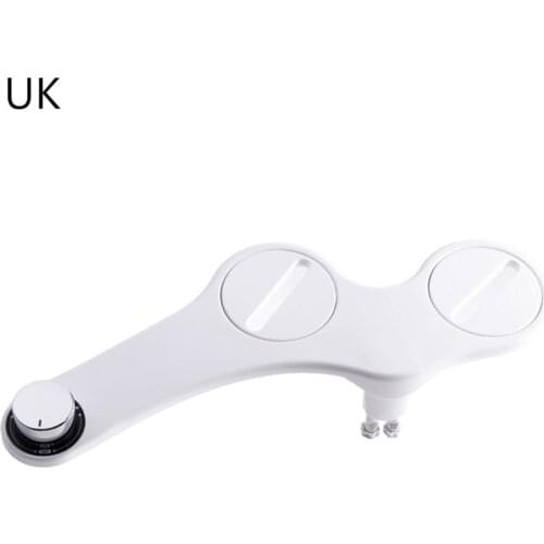 Frontal Rear Feminine Wash Dual Nozzle Bidet Sprayer Toilet Seat Attachment