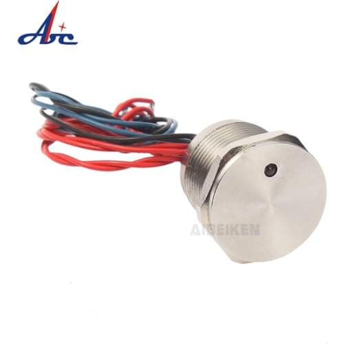 22mm 25mm 30mm Touch Switch Waterproof IP68 Latching Momentary Push Button Switch Dot LED Lighted Metal Piezo Switch