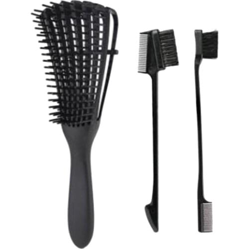 Detangling Brush For Hair-Detangler For Afro America 3A to 4C Kinky Wavy, Curly, Detangle Easily with Wet / Dry