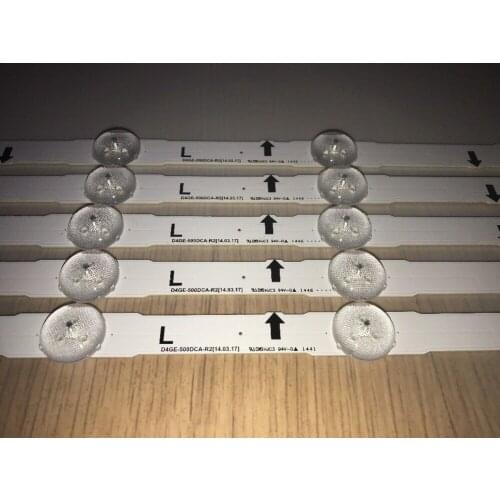 New 12 PCS/set LED backlight strip D4GE-500DCA-R2 D4GE-500DCB-R2 for UE50H6350 UN50J5500AF UE50H6200