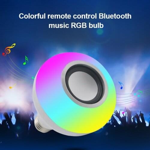 LED Light Bulb Bluetooth Music Light Bulb with U Disk Interface for Home Stage SUB Sale