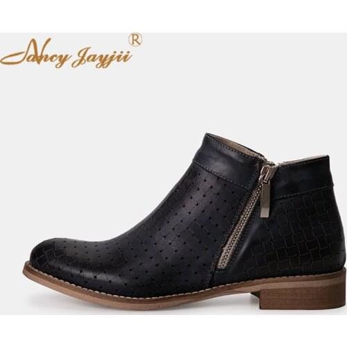 Female Pumps Ladies Adult Shoes Low Square heels Round Toe Zipper Spring/Autumn Mature Nancyjayjii Mature Elegant Fashion 2019