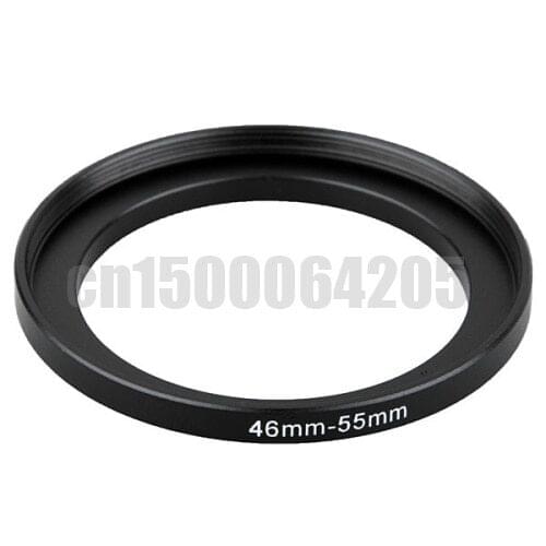 10pcs Black Step Up Filter Ring 46-49mm 46-52mm 46-55mm 46-58mm 46-62mm 46-67mm 46-72mm 46-77 46-43 46-37mm