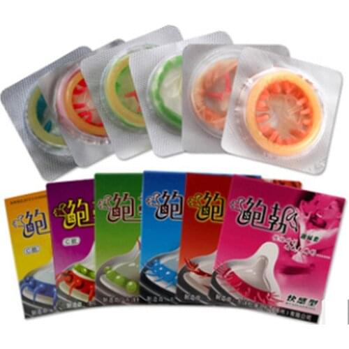 10 pcs Men Condoms Adult Sex Products Sensation Female G-spot Vaginal Stimulation Condoms Sophora Viciifolia Spike Penis Z4