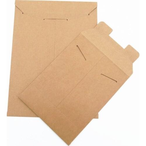 100Pcs/Lot Brown Kraft Paper A5/A4 Document Holder File Storage Bag Pocket Envelope Office Supply Pouch