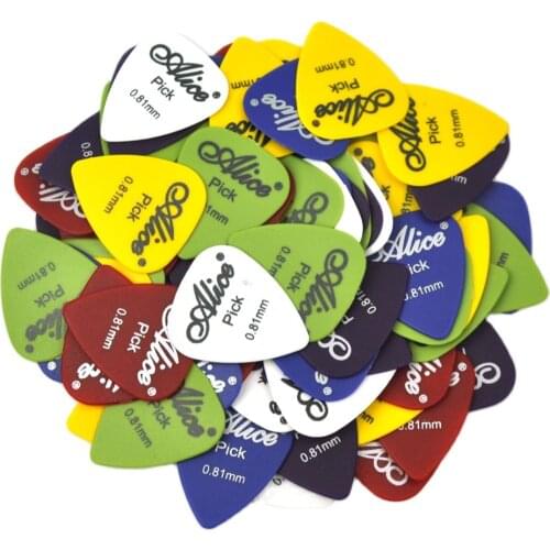 100pcs Medium 0.81mm Alice Matte ABS Guitar Picks Plectrums For Acoustic Guitar