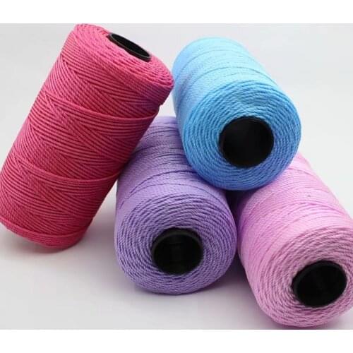 130g Thread String Hand Knitted Shoes crafts Yarn Soft Lace Lots Knitting Colorful Wool 3ply Sweater Crochet Weaving Wholesale