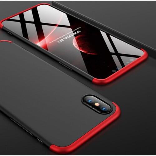 3-in-1 full Protective Case For iPhone XS Case Full Body for iPhone xs Max case Back Cover For iPhone XR Hard Case for iPhone X