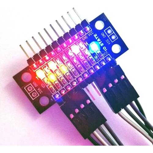8-bit LED Strip IO Status Indication GPIO