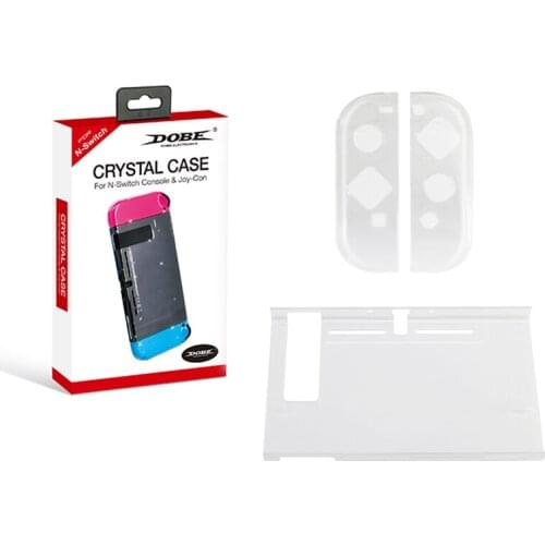 TNS-1710 Game Console Hard Plastic Shell Clear Case for Nintendo Switch - Joy Switch - Con NS Accessories