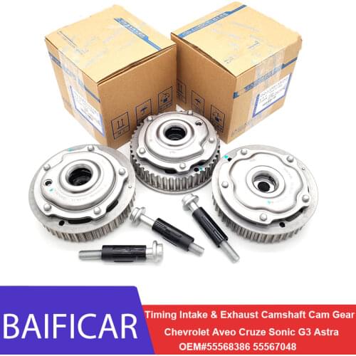 Baificar Brand New Genuine Timing Intake & Exhaust Camshaft Cam Gear 55568386 55567048 For Chevrolet Aveo Cruze Sonic G3 Astra