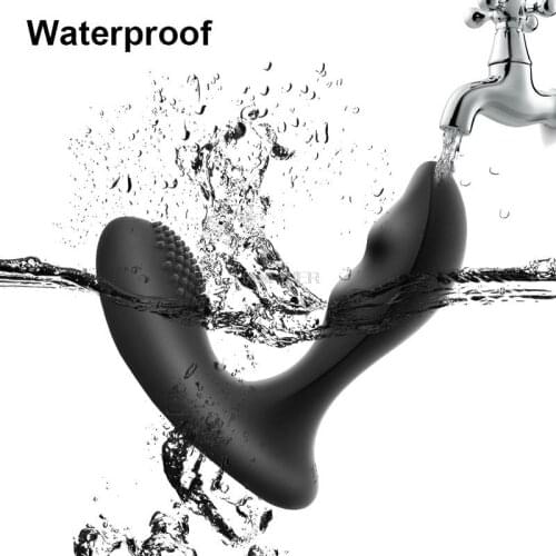 Wireless remote control double shock vibration massager backyard prostate Sex