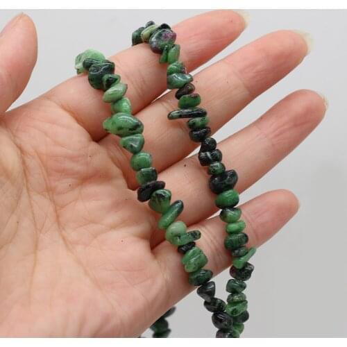 Natural Stone Beads irregularly Shaped Epidote Gravel Loose Spacer Beads For Jewelry Making DIY Bracelet Necklace Accessories