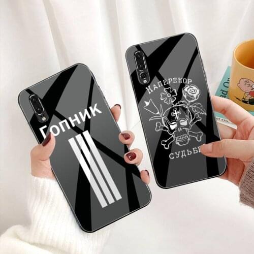 Russian Mafia Art Phone Case Tempered Glass For Huawei P30 P20 P10 lite honor 7A 8X 9 10 mate 20 Pro