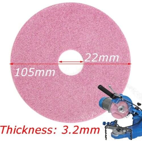 2Pcs Grinding Wheel Disc 105x3.2mm For Chainsaw Sharpener Grinder 325 & 3/8lp Chain