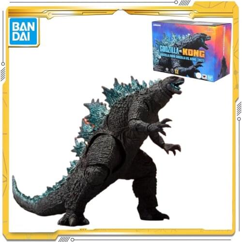 Original BANDAI SHM 2021 Godzilla vs Kong Gorilla Model Toy Action Figures Toys For Children Gift