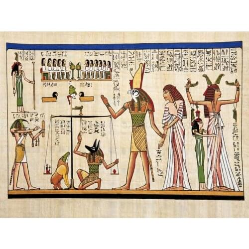 PAINTING ANCIENT EGYPTIAN HEIROGLYPHICS HORUS Art print Silk poster Home Wall Decor
