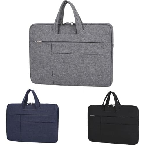 Multi-use Strap Laptop Sleeve Bag With Handle For 15.6 Inch Macbook Pro Laptop Waterproof Computer Notebook Bag Grey Blue Black
