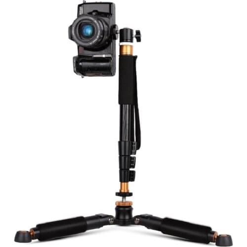 Moveski Q148 360 degrees Swivel Fluid Ball Head Handheld Foldable Selfie Stick Monopod