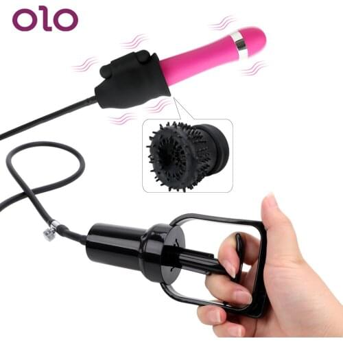 OLO 10 Speed Penis Enlargement Glans Penis Massage Male Masturbator Sex Toy For Men Penis Sucking Men Penis pump Vibrator