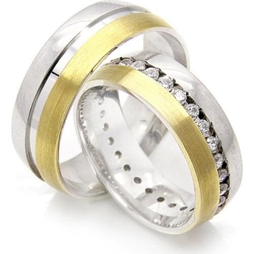 Couple Wedding Ring Sterling Silver 925 Woman And Man Luxury Jewelry Bands Engagement Anniversary Anatolian Civilization Models