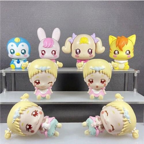 Bandai Genuine Gacha Toys Healin'Good Pretty Cure Hugtan Rabirin Pegitan Nyatoran Latte Cute Action Figure Ornament Toys