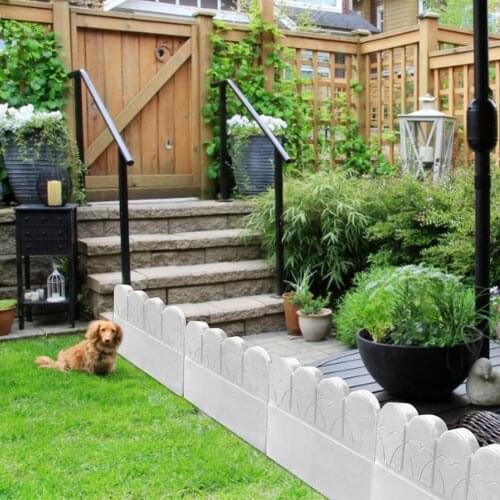 Plastic Garden Paving Mold Durable Reusable Concrete Cement Mould Garden Fence Mold For Flower Bed Pond Courtyard Decoration