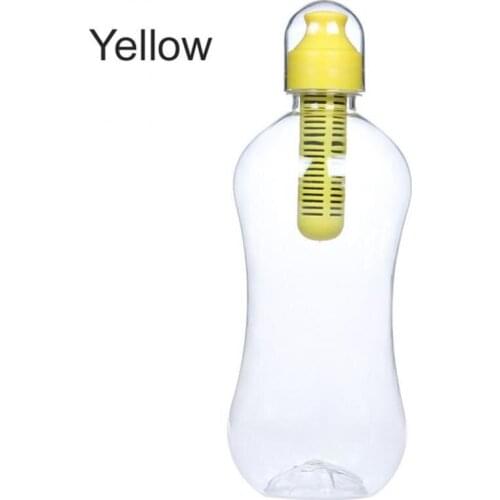 550ml Plastic Water Hydration Filter Bobble Bottle Portable Outdoor Hiking Travel Gym Filtering Drinking Bottle
