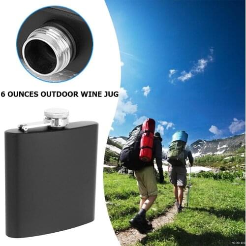 Portable Stainless Steel Flagon Laser Seamless Welding Drinkware Pot Matte Mini Hip Flask for Outdoor Travelling Decoration