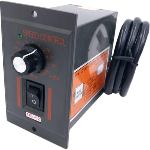 US-52 220V 400W ac speed controller ac regulator motor control forword backword with filter capacitor 6W 60W 250W 300W