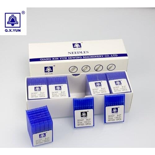100pcs DCX27 SY6120 82X1 81X5 191GS B27 21# MY1023 QXYUN sewing needles accessory for Pegasus Siruba industrial sewing machine
