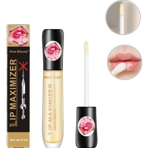 Long Lasting Sexy Big Lips Plump Essence Hydration Waterproof Volume Lip Clear Lipgloss Moisturizer Lip Plumper Volume Lip Gloss
