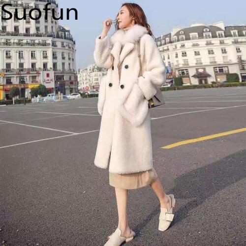 Suofun Artificial Fur Coats