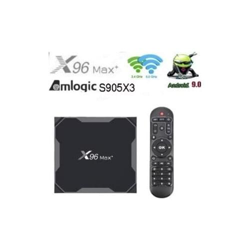 80PCS X96 MAX Plus Android 9.0 TV BOX Amlogic S905X3 2GB 16GB 8K Video Player Wifi Youtube 1000M