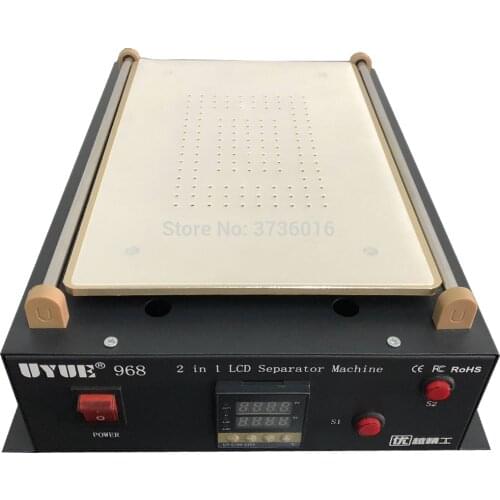 UYUE 968 14 inch Lcd Separator Built In Pump For Digitizer Screen Heating separating Front Glass Panel By Steel Wire