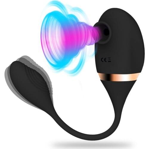 Vaginal Sucking Vibrator With Vibrating Egg 2 in 1 G-Spot Clitoris Stimulator Sex Toys for Women Masturbator Toys for Adults