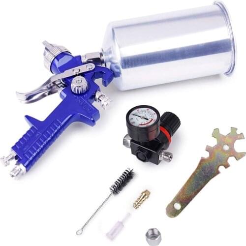 1.4MM HVLP Gravity Feed Paint Sprayers 1000CC Aluminum Cup Auto Air Spray Tool Airbrush Painting Tool Kit