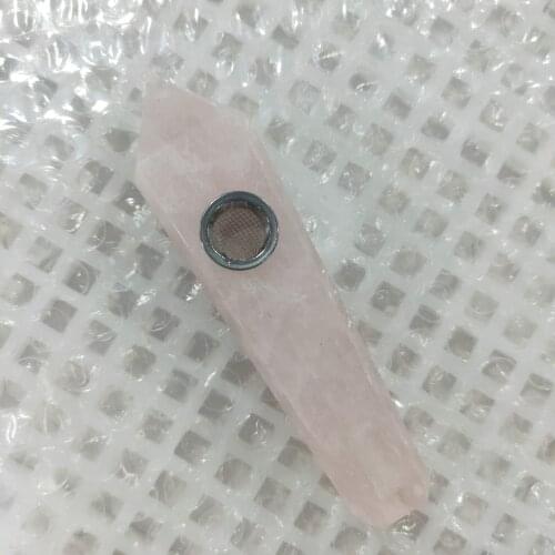 1pcs Natural Crystal Smoke Tube Amethyst Powder SPAR Healing Quartz Filter