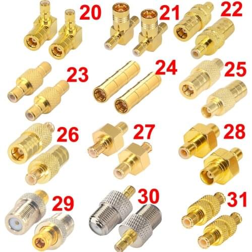 1 Piece SMA / RP-SMA to MMCX / SMB / MCX / SMC Male Plug & Female jack RF Coaxial connector Straight