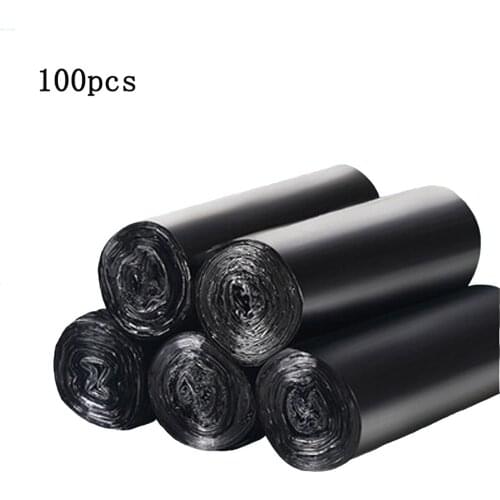 100pcs Trash Bags Environmental Protection Portable Garbage Bag Household Cleaning Tools Accessories