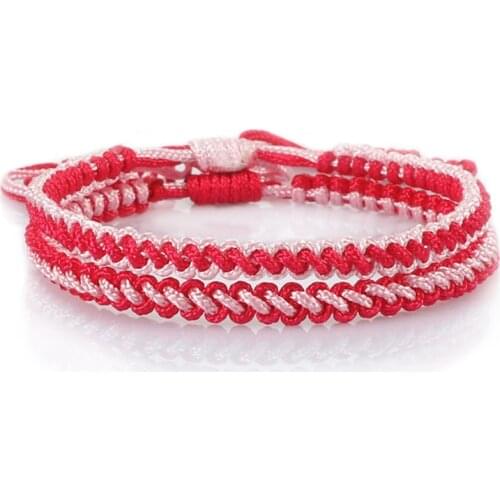 2PCS MultiColor Women Bracelet 20style Handmade Men Lucky Tibetan Buddhist Friendship Bracelets&Bangles for Best Friend Jewelry