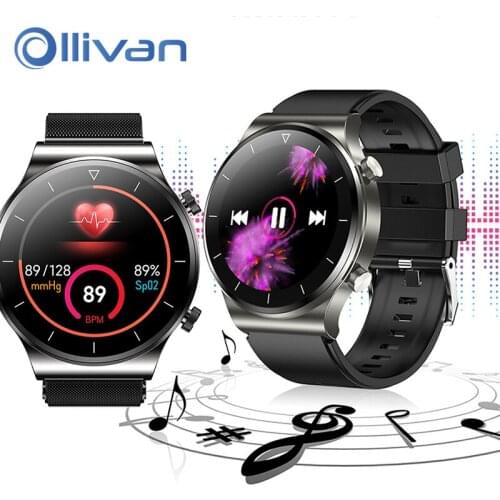 2021 Smart Watch Luxury Mens Smartwatch Heart Rate Bluetooth Call Information Reminder Sport Waterproof Tracker For Android IOS