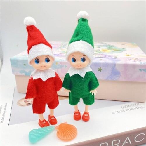 3pcs/A Lot 2.5‘’/4‘’ Baby Elf Dolls House Accessories Christmas Dolls Baby Elves Toy For Kids DO0108