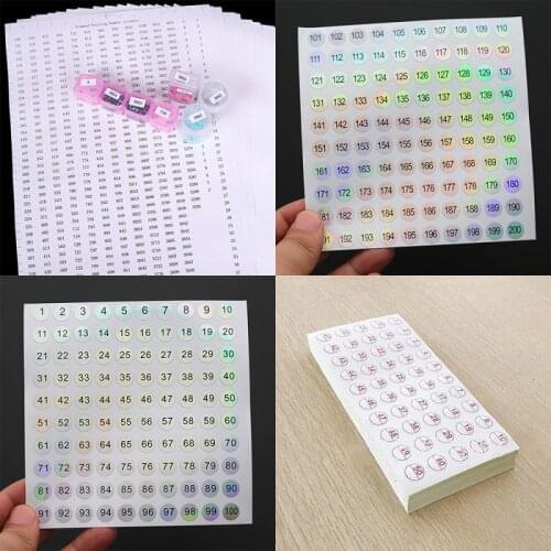Diamond Painting Digital Label Stickers DIY Handmade Craft Nail Polish Color Adhesive Tags Decoration